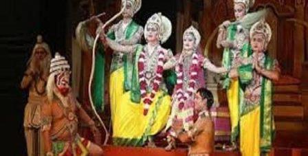 भगवान श्रीराम के जन्म की लीला का मंचन